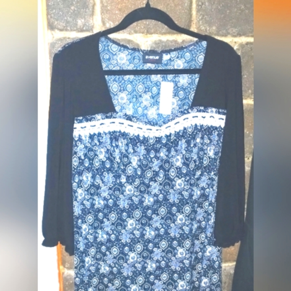 Plus size Avenue 3/4 length sleeve top